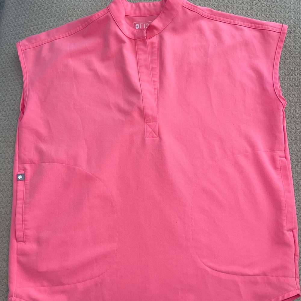 Neon Pink Figs Scrubs Set